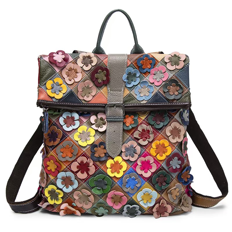 Leather Backpack Vintage - Zaino Vintage in Vera Pelle per