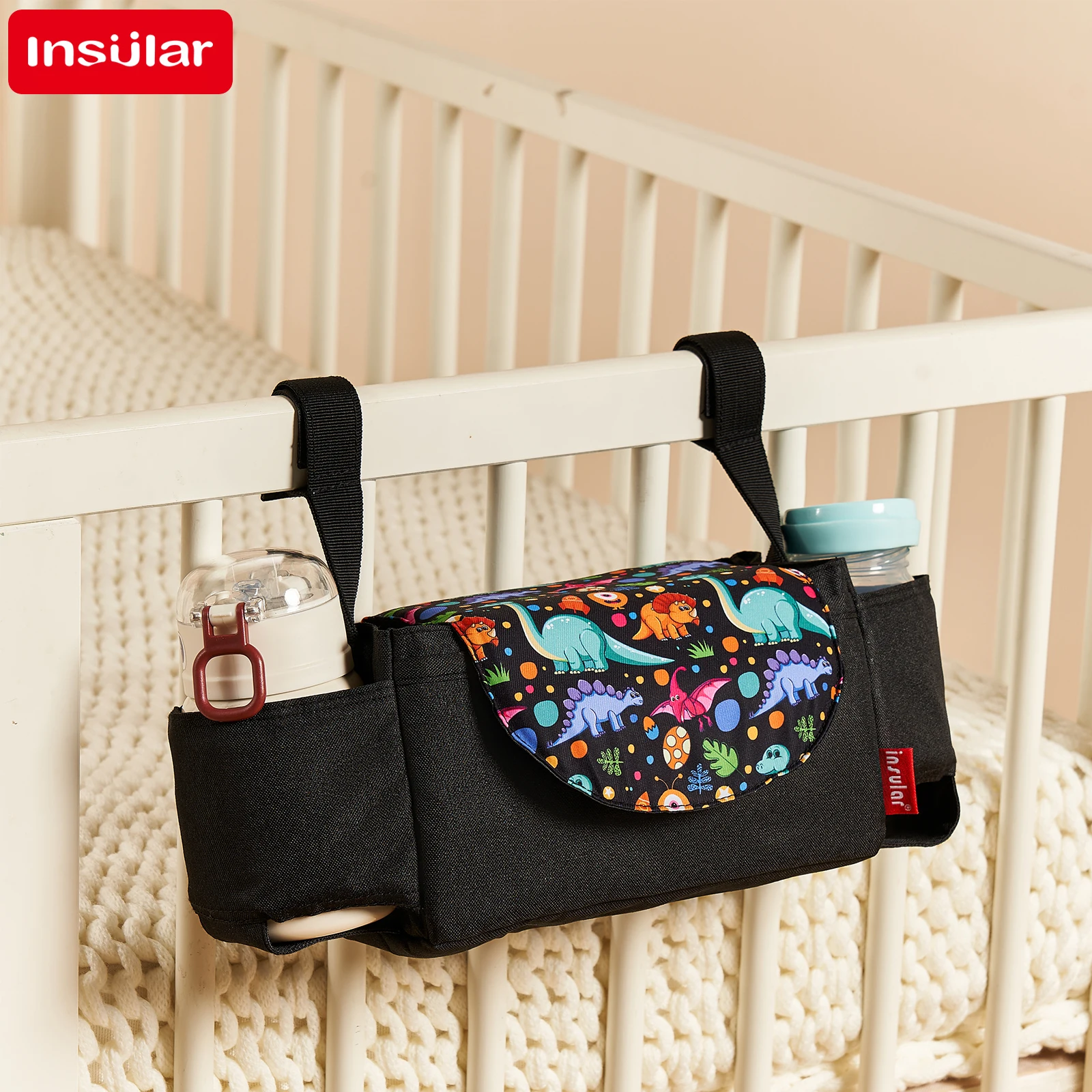 Backpack Diaper Bag - Borsa per mamma isolata INSULAR, grande