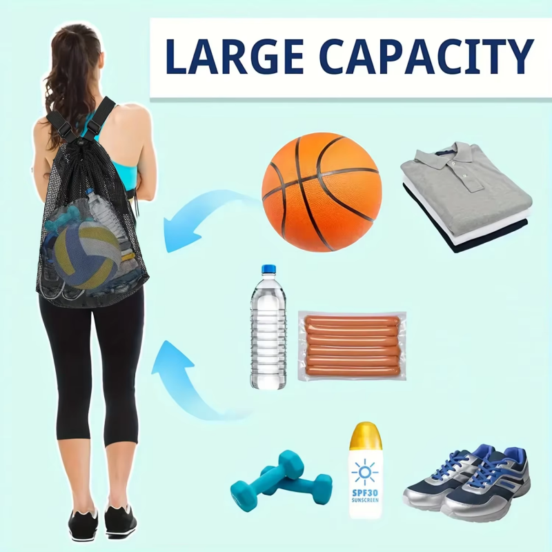 Zaino Portatile in Rete con Co - Drawstring Gym Bag recensione e prezzo