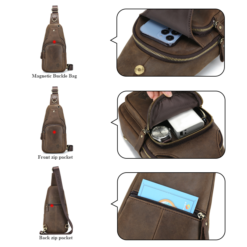 SCHLATUM Borsa da petto in ver - Leather Backpack Vintage recensione e prezzo