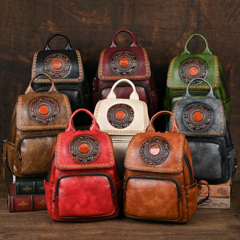 Johnature 2026 Nuovo Zaino Vin - Leather Backpack Vintage recensione e prezzo