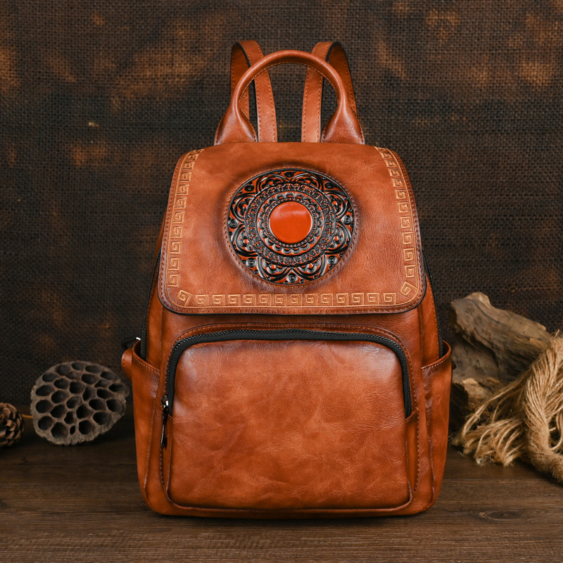 Johnature 2026 Nuovo Zaino Vin - Leather Backpack Vintage recensione e prezzo
