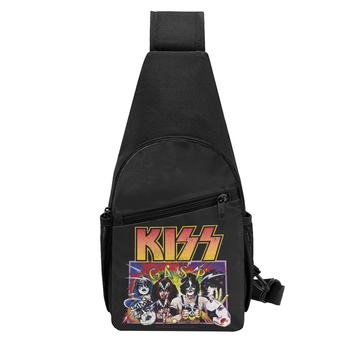 Rock Roll Band Kiss Cat Chest  - Sling Backpack Shoulder recensione e prezzo