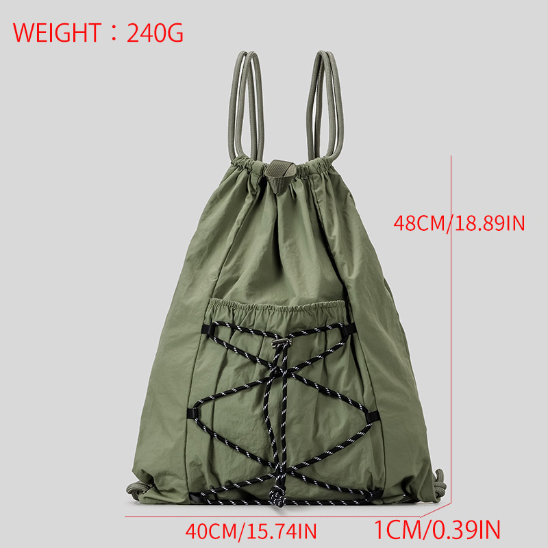 SHELKSBAG Zaino Unisex in Nylo - Drawstring Gym Bag recensione e prezzo